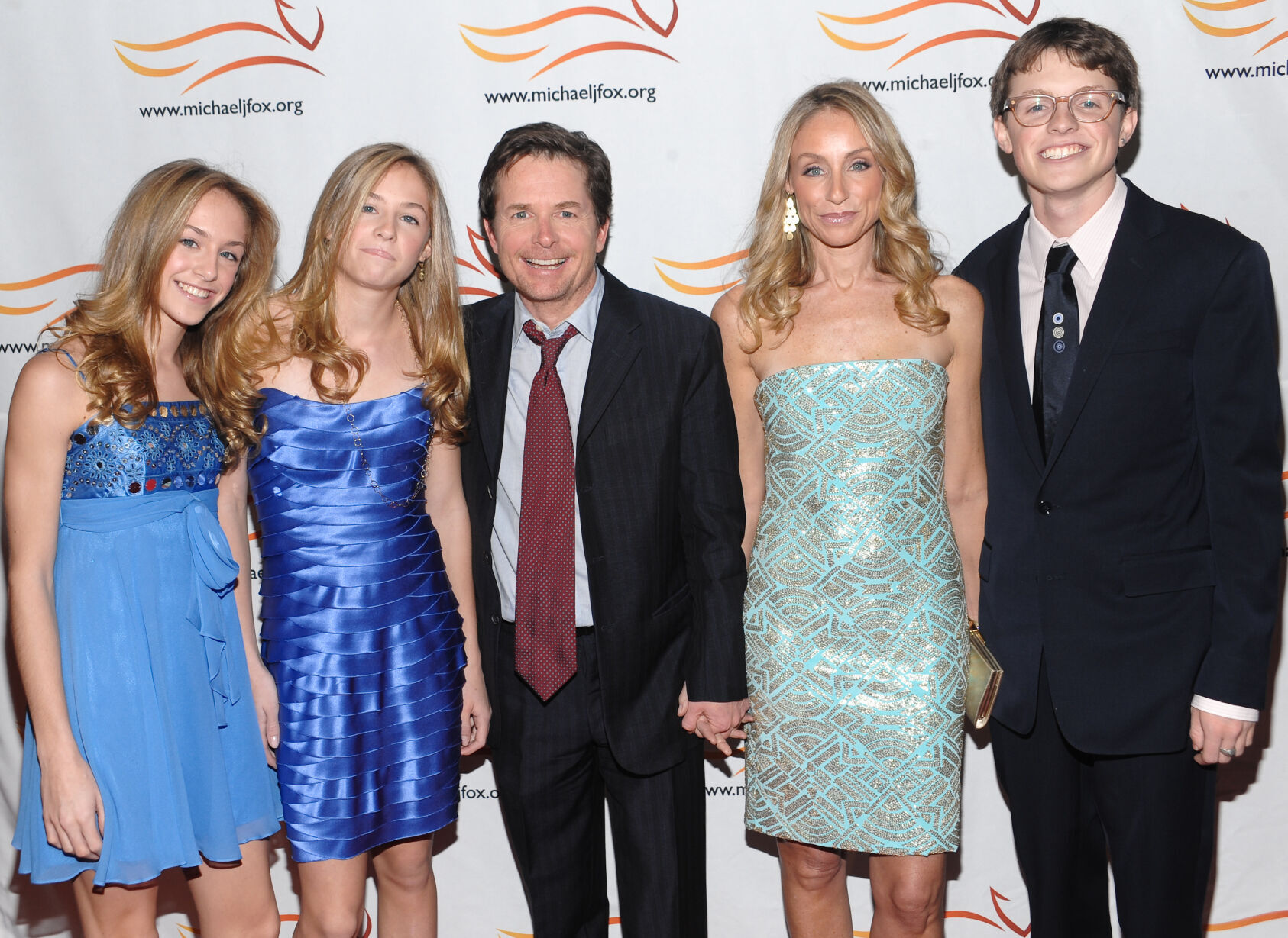 2009: Michael J. Fox and family
